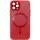 Чехол TPU+Glass Sapphire Midnight with MagSafe для Apple iPhone 12 Pro (6.1") Красный / Red