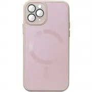 Чехол TPU+Glass Sapphire Midnight with MagSafe для Apple iPhone 12 Pro (6.1"), Розовый / Pink Sand