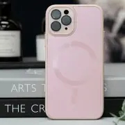 Чехол TPU+Glass Sapphire Midnight with MagSafe для Apple iPhone 12 Pro (6.1"), Розовый / Pink Sand