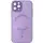 Чехол TPU+Glass Sapphire Midnight with MagSafe для Apple iPhone 12 Pro (6.1") Сиреневый / Lilac
