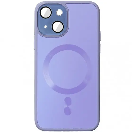 Чехол TPU+Glass Sapphire Midnight with MagSafe для Apple iPhone 13 (6.1"), Сиреневый / Dasheen