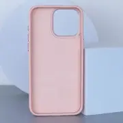 Кожаный чехол Bonbon Leather Metal Style with MagSafe для Apple iPhone 11 (6.1"), Розовый / Light pink