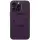 Кожаный чехол Bonbon Leather Metal Style with MagSafe для Apple iPhone 13 Pro (6.1") Фиолетовый / Dark Purple