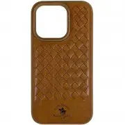 Кожаный чехол Polo Santa Barbara для Apple iPhone 15 Pro (6.1"), Brown
