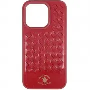 Кожаный чехол Polo Santa Barbara для Apple iPhone 15 Pro Max (6.7") Red