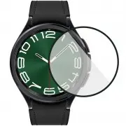 Полимерная пленка 3D (full glue) (тех.пак) для Samsung Galaxy Watch 6 Classic 47mm Черный