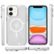 Чехол TPU Galaxy Sparkle (MagFit) для Apple iPhone 11 (6.1"), Clear+Glitter
