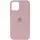 Чехол Silicone Case Full Protective (AA) для Apple iPhone 12 Pro Max (6.7") Розовый / Pink Sand