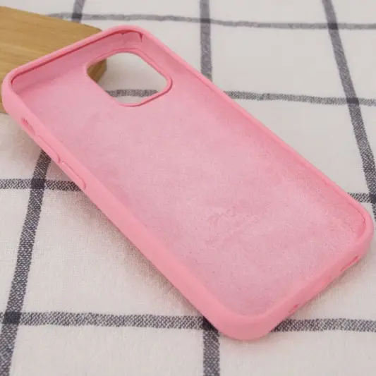 Чехол Silicone Case Full Protective (AA) для Apple iPhone 12 Pro Max (6.7") Розовый / Light pink - изображение 1