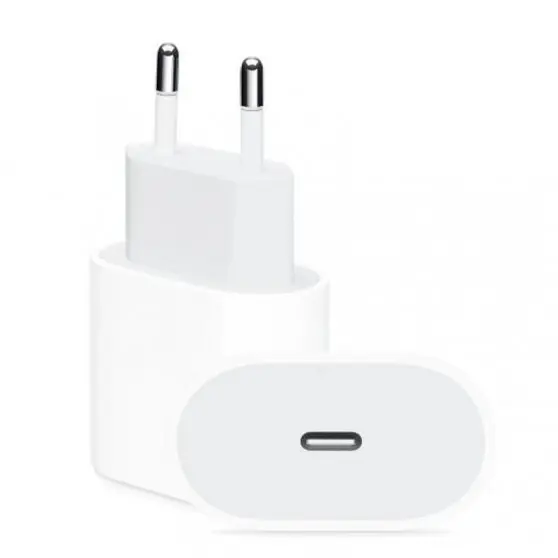 МЗП 20W Power Adapter for Apple (1USB-C) (AAA) (box) White