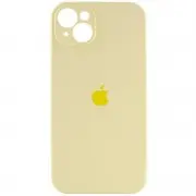 Чохол Silicone Case Full Camera Protective (AA) для Apple iPhone 15 (6.1") Жовтий / Mellow Yellow
