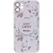 TPU+PC чехол Secret Garden with MagSafe для Apple iPhone 12 (6.1") White