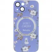 TPU+PC чохол Secret Garden with MagSafe для Apple iPhone 15 (6.1") Lilac