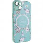 TPU+PC чохол Secret Garden with MagSafe для Apple iPhone 15 (6.1"), Mint