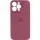 Чехол Silicone Case Full Camera Protective (AA) для Apple iPhone 15 Pro Max (6.7") Бордовый / Plum
