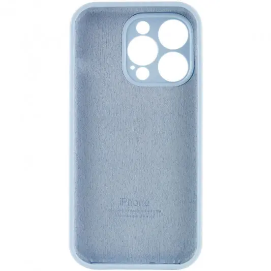 Чохол Silicone Case Full Camera Protective (AA) для Apple iPhone 15 Pro Max (6.7") Блакитний / Sweet Blue - зображення 3 