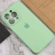 Чехол Silicone Case Full Camera Protective (AA) для Apple iPhone 15 Pro Max (6.7"), Зеленый / Pistachio