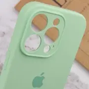 Чехол Silicone Case Full Camera Protective (AA) для Apple iPhone 15 Pro Max (6.7"), Зеленый / Pistachio
