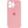 Чехол Silicone Case Full Camera Protective (AA) для Apple iPhone 15 Pro Max (6.7") Розовый / Light pink