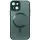 Чехол TPU+Glass Sapphire Midnight with MagSafe для Apple iPhone 15 (6.1") Зеленый / Forest green