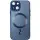Чехол TPU+Glass Sapphire Midnight with MagSafe для Apple iPhone 15 (6.1") Синий / Deep navy