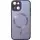 Чехол TPU+Glass Sapphire Midnight with MagSafe для Apple iPhone 15 (6.1") Фиолетовый / Deep Purple