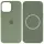 Чехол Silicone case (AAA) with Magsafe and Animation для Apple iPhone 15 Pro (6.1") Зеленый / Cypress