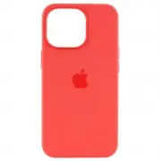 Чохол Silicone case (AAA) full with Magsafe and Animation для Apple iPhone 15 Pro (6.1"), Червоний / Guava
