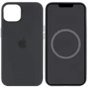 Чехол Silicone case (AAA) full with Magsafe and Animation для Apple iPhone 15 Pro Max (6.7"), Черный / Black