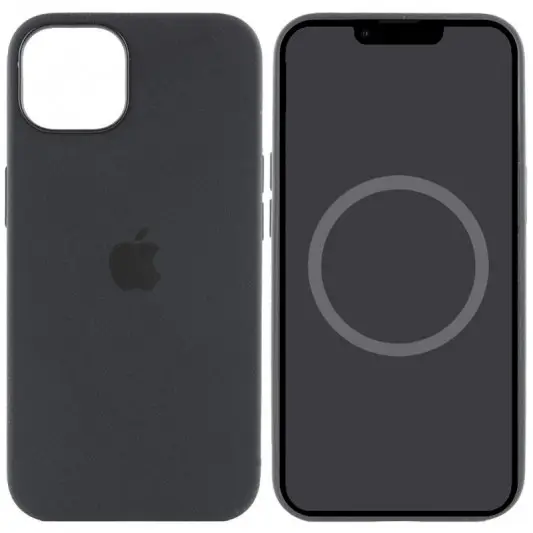 Чехол Silicone case (AAA) with Magsafe and Animation для Apple iPhone 15 Pro Max (6.7") Черный / Black