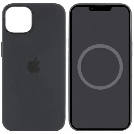 Чохол Silicone case (AAA) with Magsafe and Animation для Apple iPhone 15 Pro Max (6.7") Чорний / Black