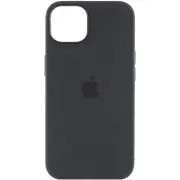 Чехол Silicone case (AAA) full with Magsafe and Animation для Apple iPhone 15 Pro Max (6.7"), Черный / Black