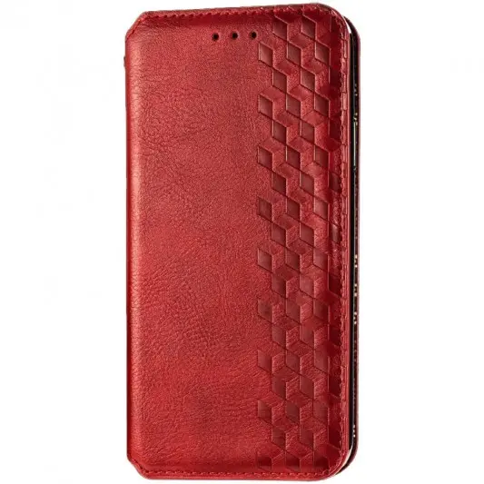 Кожаный чехол-книжка GETMAN Cubic (PU) для Xiaomi Redmi 9A Красный