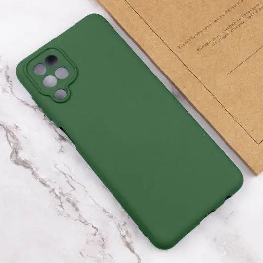 Чохол Silicone Cover Lakshmi Full Camera (A) для Samsung Galaxy M33 5G Зелений / Dark green - зображення 3 