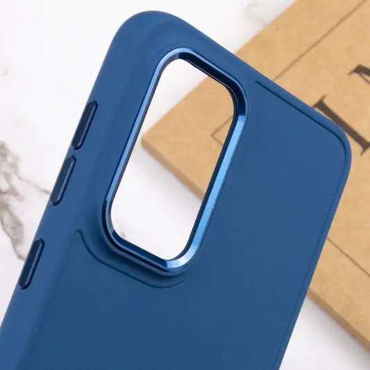 TPU чехол Bonbon Metal Style для Samsung Galaxy A53 5G Синий / Denim Blue - изображение 4