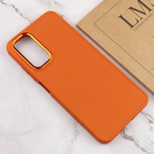 TPU чохол Bonbon Metal Style для Xiaomi Redmi Note 11 Pro 4G/5G / 12 Pro 4G Помаранчевий / Papaya - зображення 3 
