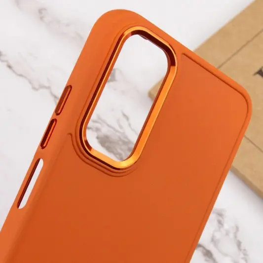 TPU чохол Bonbon Metal Style для Xiaomi Redmi Note 11 Pro 4G/5G / 12 Pro 4G Помаранчевий / Papaya - зображення 4 