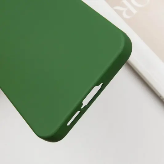 Чехол Silicone Cover Lakshmi Full Camera (A) для Samsung Galaxy A34 5G Зеленый / Dark green - изображение 5