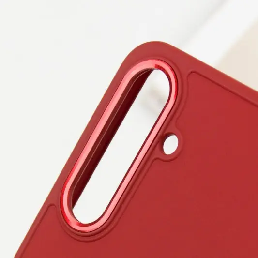 TPU чехол Bonbon Metal Style для Samsung Galaxy S23 Красный / Red - изображение 5