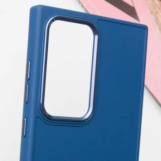 TPU чохол Bonbon Metal Style для Samsung Galaxy S23 Ultra Синій / Denim Blue - зображення 4 