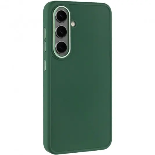 TPU чехол Bonbon Metal Style для Samsung Galaxy S23+ Зеленый / Army green