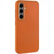 TPU чохол Bonbon Metal Style для Samsung Galaxy S23+, Помаранчевий / Papaya