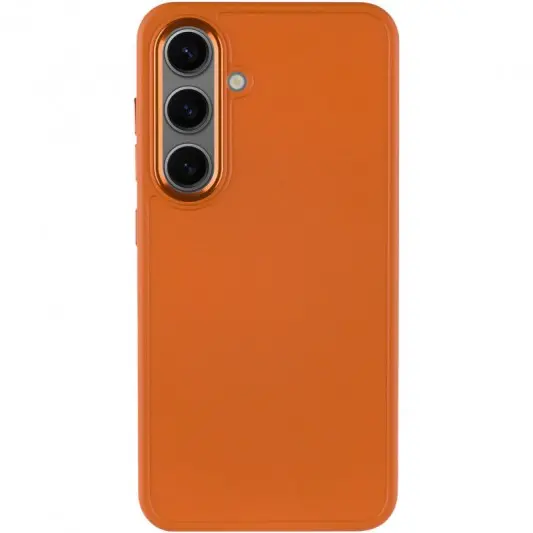 TPU чохол Bonbon Metal Style для Samsung Galaxy S23+ Помаранчевий / Papaya - зображення 1 
