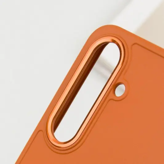 TPU чохол Bonbon Metal Style для Samsung Galaxy S23+ Помаранчевий / Papaya - зображення 5 