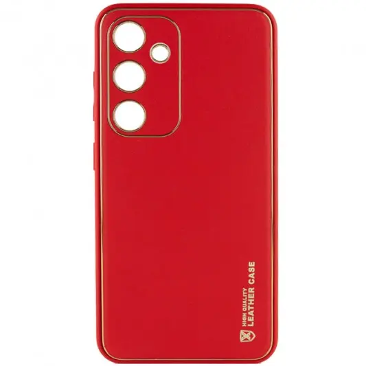 Кожаный чехол Xshield для Samsung Galaxy S23 Красный / Red