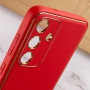 Кожаный чехол Xshield для Samsung Galaxy S23, Красный / Red