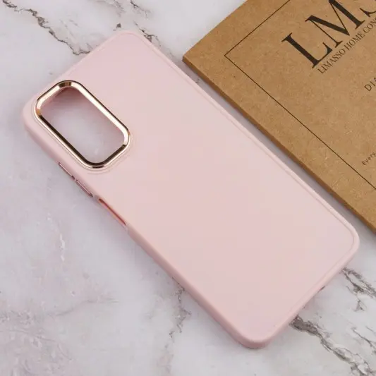 TPU чохол Bonbon Metal Style для Samsung Galaxy A54 5G Рожевий / Light pink - зображення 3 