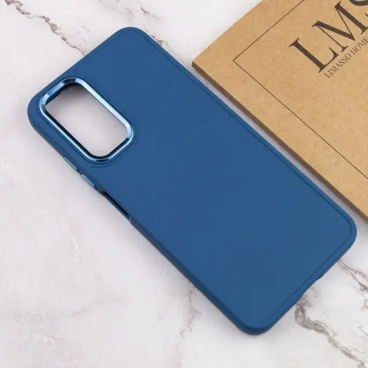 TPU чохол Bonbon Metal Style для Samsung Galaxy A54 5G Синій / Denim Blue - зображення 3 