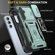 Удароміцний чохол Camshield Army Ring Samsung Galaxy A34 5G, Зелений / Light Green
