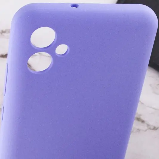 Чехол Silicone Cover Lakshmi Full Camera (AAA) для Samsung Galaxy A04e Сиреневый / Dasheen - изображение 5